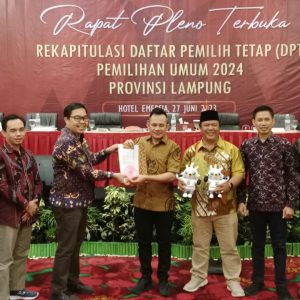 KPU Tetapkan DPT di Lampung Sebanyak 6,5 Juta Pemilih