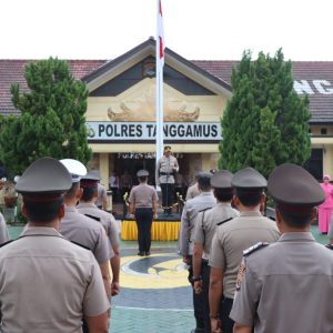 28 Personel Polres Tanggamus Lampung Naik Pangkat