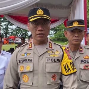 Jelang Nataru, Polres Tanggamus Apel Gelar Pasukan Operasi Lilin 2023