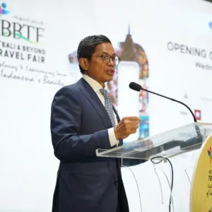 Wamenlu Pahala Tegaskan Pentingnya Pariwisata di BBTF 2024