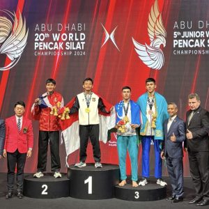 Dua Atlet Pencak Silat Asal Lampung Harumkan Nama Indonesia di Kejuaraan Dunia di Abu Dhabi