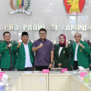 Ketua DPRD Lampung Terima Audiensi Pengda TP. Sriwijaya Jelang Halal Bihalal 1446 H