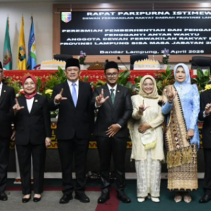 Dua Anggota DPRD Lampung Dilantik Lewat Mekanisme PAW