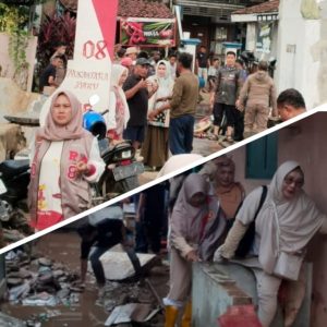 Elly Wahyuni Tinjau Korban Banjir di Panjang dan Salurkan Bantuan Kemanusiaan