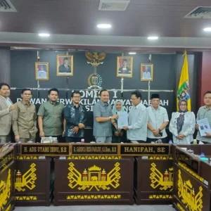 Panitia DOB Lampung Tenggara Audiensi dengan Komisi I DPRD Provinsi Lampung