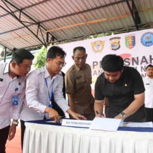 Anggota DPRD Lampung Hadiri Pemusnahan 14,9 Kg Sabu oleh BNNP