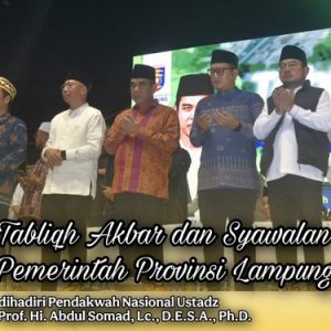 Ketua DPRD Lampung Hadiri Tabligh Akbar dan Syawalan Pemprov di PKOR Way Halim