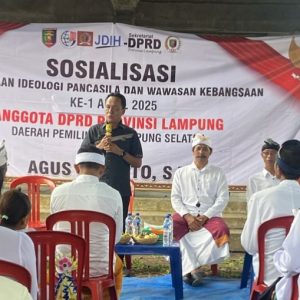 Agus Sutanto Sosialisasikan Nilai Pancasila di Komunitas Bali Lampung Selatan