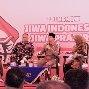 Ade Utami dan Danlanal Lampung Bahas Jiwa Nasionalisme dalam Talkshow di Lanal