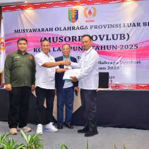 Taufik Hidayat Terpilih Aklamasi Pimpin KONI Lampung