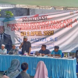 Anggota DPRD Lampung Hazizi Gelar Sosialisasi Ideologi Pancasila di Lampung Selatan
