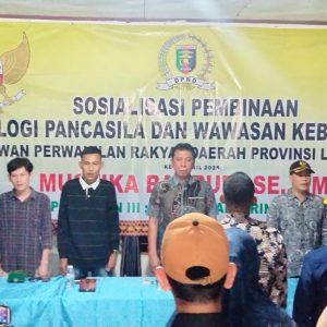 Anggota DPRD Lampung Lanjutkan Sosialisasi Pancasila di Pesawaran