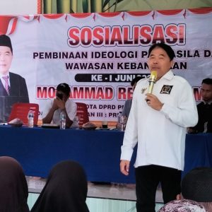 Muhammad Reza Sosialisasikan Nilai Pancasila di Pringsewu