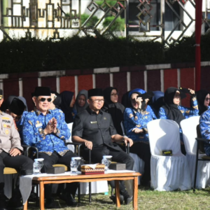Syukron Muchtar Hadiri Upacara Harkitnas ke-117 di Kantor Gubernur Lampung