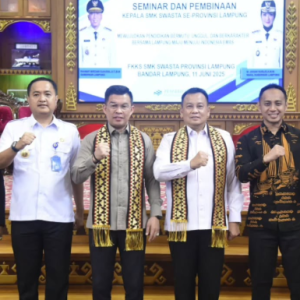 Ketua Komisi V DPRD Lampung Hadiri Seminar FKKS SMK Swasta