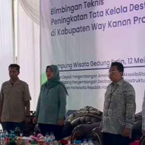 Sasa Chalim Hadiri Bimtek Kemenparekraf di Desa Wisata Gedung Batin, Way Kanan