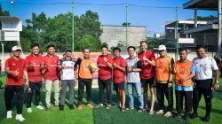 Presiden PKS Al Muzammil Yusuf Main Bola Bersama Jurnalis di Bandar Lampung