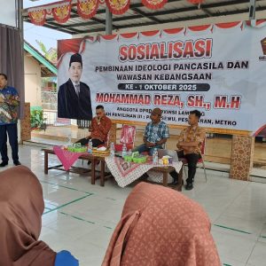 Sosialisasi Pancasila : Mohammad Reza Berawi Tekankan Pentingnya Penerapan Nilai Kebersamaan