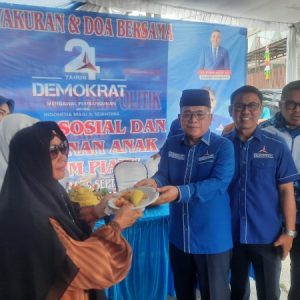 Demokrat Bandarlampung Rayakan HUT ke-24 dengan Sederhana, Fokus Berbagi dan Serap Aspirasi Rakyat