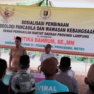Sosialisasi Pancasila di Tanjung Agung Jadi Momen Gotong Royong dan Kepedulian Warga