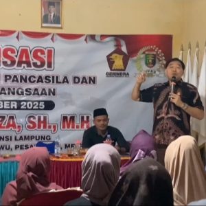 Mohammad Reza Berawi Gelar Sosialisasi Pancasila di Pekon Rantau Tijang