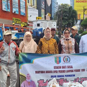 Paguyuban DPRD Lampung 1999–2024 Lanjutkan Tradisi Sosial dengan Aksi Berbagi Makanan untuk Warga Kurang Mampu