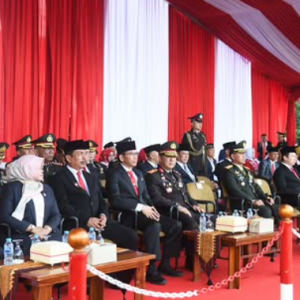Anggota DPRD Lampung Ade Utami Ibnu Ikuti Upacara Penurunan Bendera HUT ke-80 RI