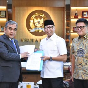 Gubernur Lampung dan Ketua DPRD Bawa Tuntutan Massa Aksi ke Ketua MPR dan Wamensesneg