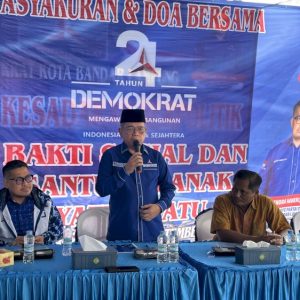 Demokrat Bandar Lampung Gelar HUT ke-24 Sederhana, Fokus Dengarkan Aspirasi Rakyat