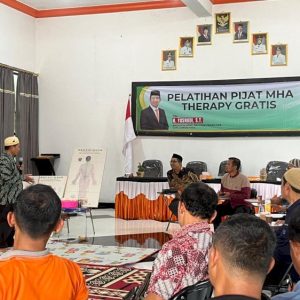 Dorong Kemandirian Warga, Yusnadi Gelar Pelatihan Pijat MHA Therapy di Lampung Timur