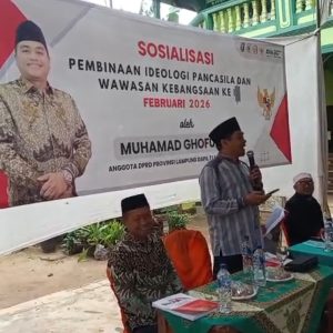 Sosialisasi Pancasila di Lampung Tengah, Muhamad Ghofur Tekankan Peran Pesantren Perkuat Karakter Bangsa