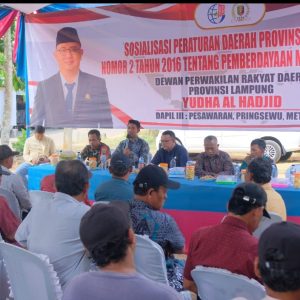 Yudha Al Hadjid Tekankan Penguatan Kelembagaan Desa Lewat Sosialisasi Perda