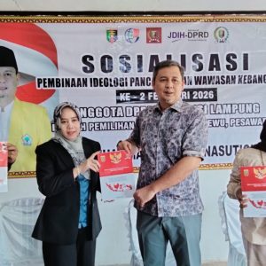 Di Balai Pekon Waringinsari Timur, Tondi Soroti Pentingnya Wawasan Kebangsaan