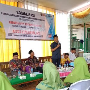 Agus Sutanto Perkuat Pendidikan Politik Warga Lewat Sosialisasi Pancasila di Lampung Selatan