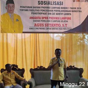 Agus Sutanto Sosialisasikan Perda Pencegahan Narkoba di Candipuro