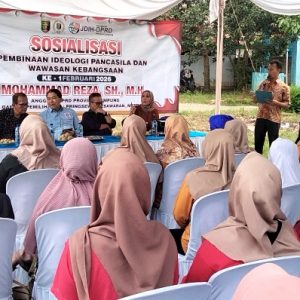 Reza Berawi Gelar Sosialisasi Pancasila di Sukaraja, Ajak Warga Perkuat Nilai Kebangsaan