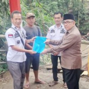 Jembatan Putus di Banjar Agung Ilir, Supriyadi Hamzah Janji Perjuangkan Pembangunan Permanen