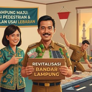 Pemkot Bandar Lampung Pastikan Revitalisasi Pedestrian dan Perbaikan Jalan Digeber Usai Lebaran