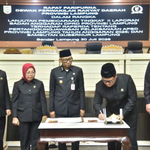 DPRD Lampung Setujui Raperda Pertanggungjawaban APBD 2025