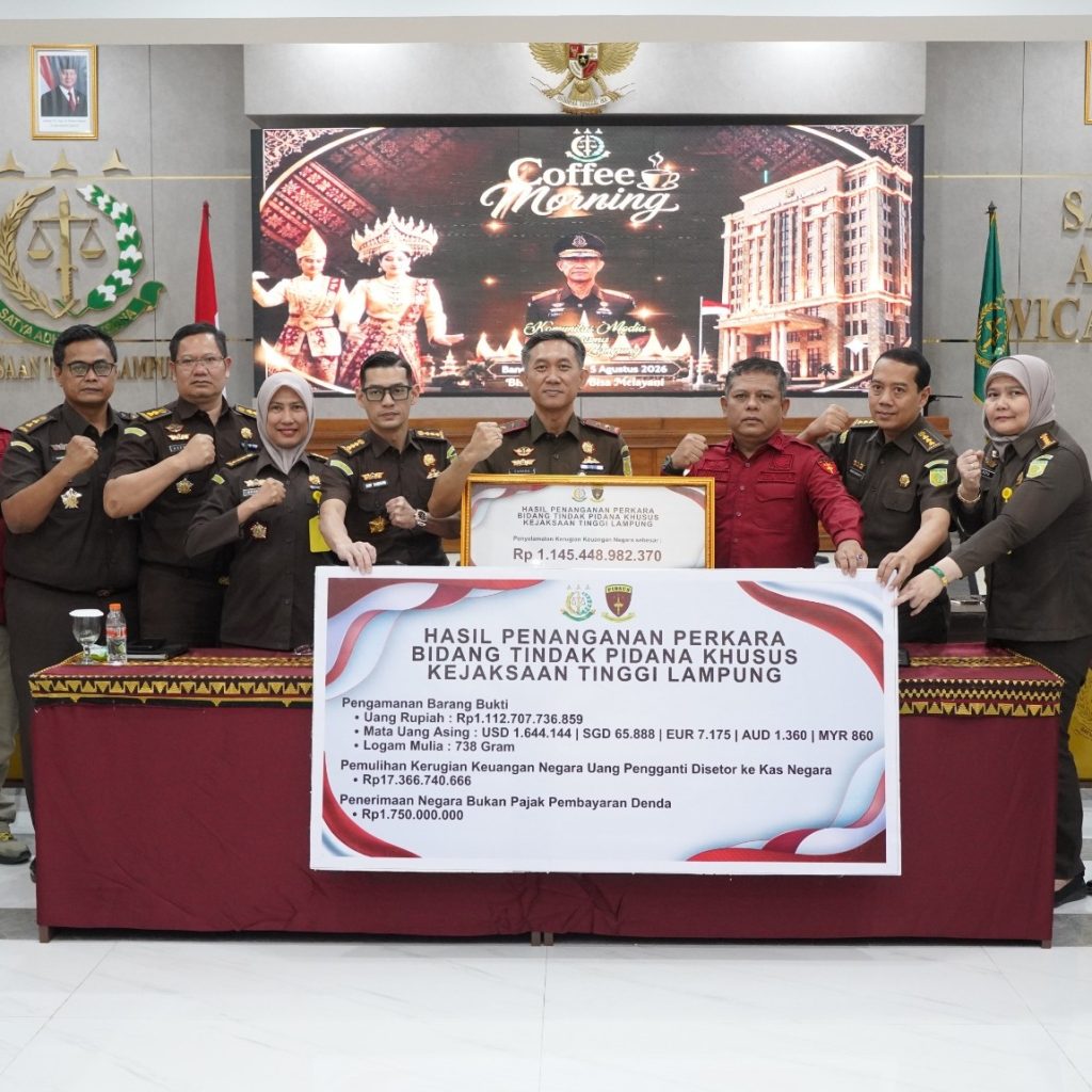Fantastis! Kejati Lampung Selamatkan Uang Negara Rp1,14 Triliun
