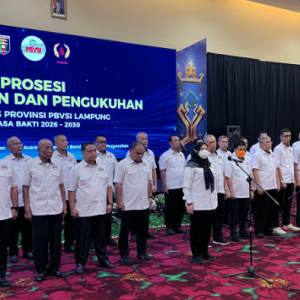 Eva Dwiana Dilantik Jadi Ketua PBVSI Lampung 2026–2030, Fokus Pembinaan Atlet